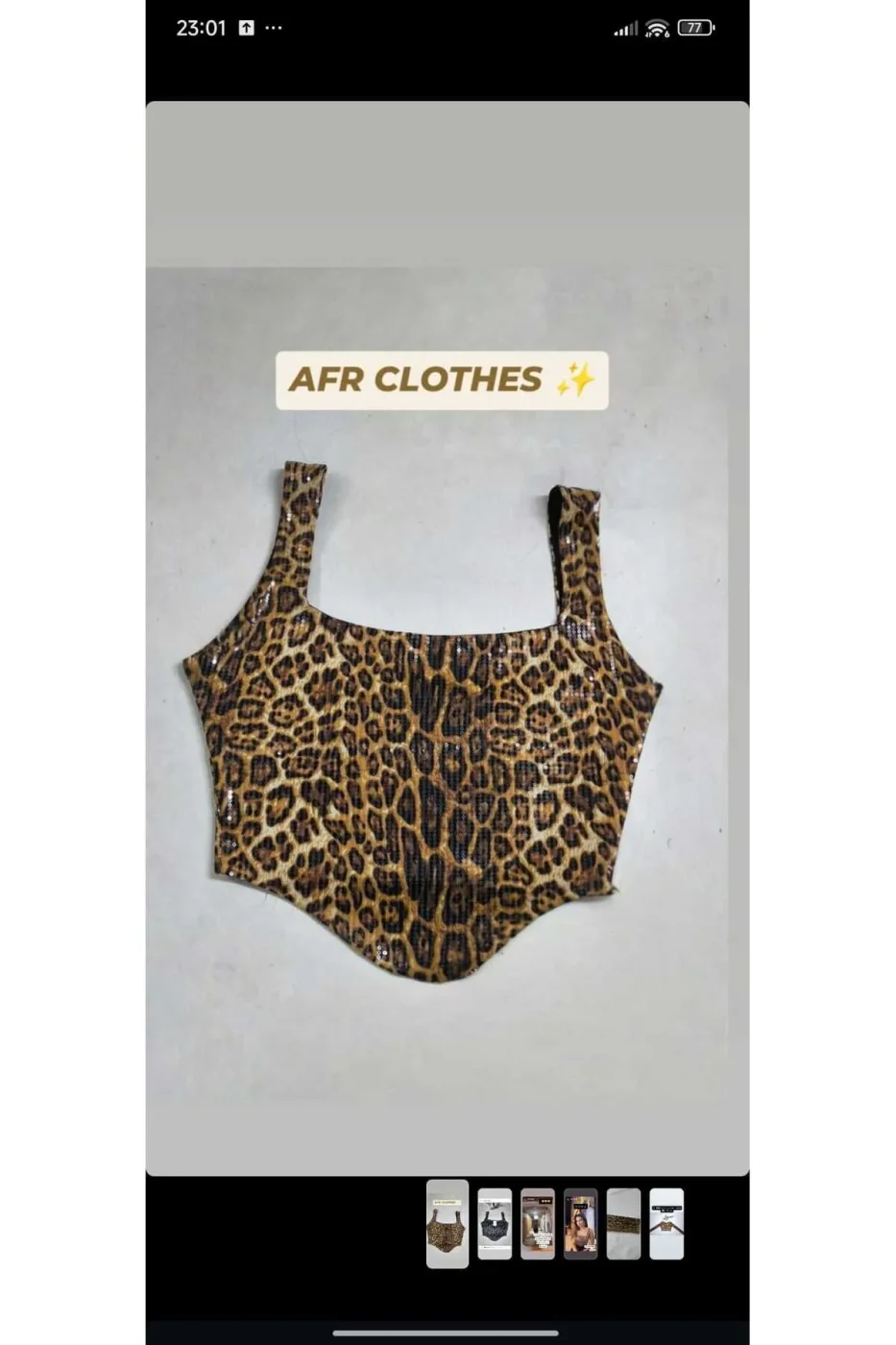 KADIN LEOPAR DESEN PUL PAYET CROP TOP BÜSTİYER — 2