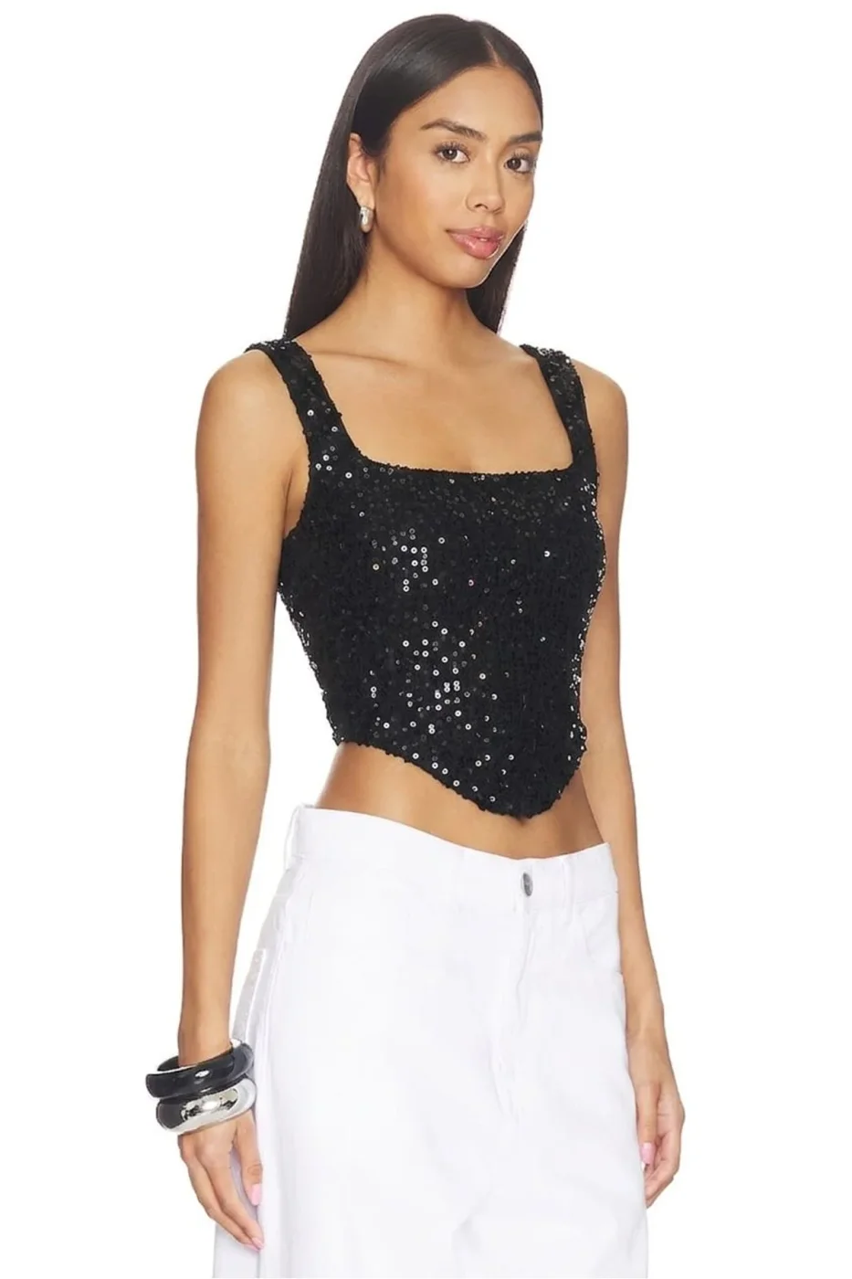 KADIN PAYET KUMAŞ CROP TOP BÜSTİYER — 2