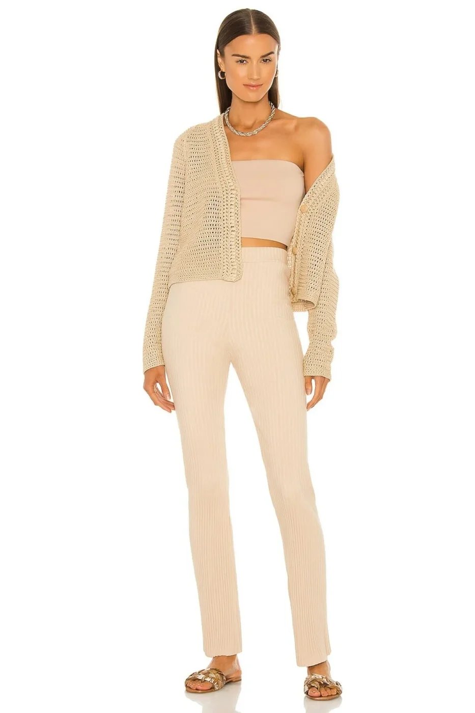 KADIN ÇİFT KAT JARSE KUMAŞ Straplez CROP TOP — 3