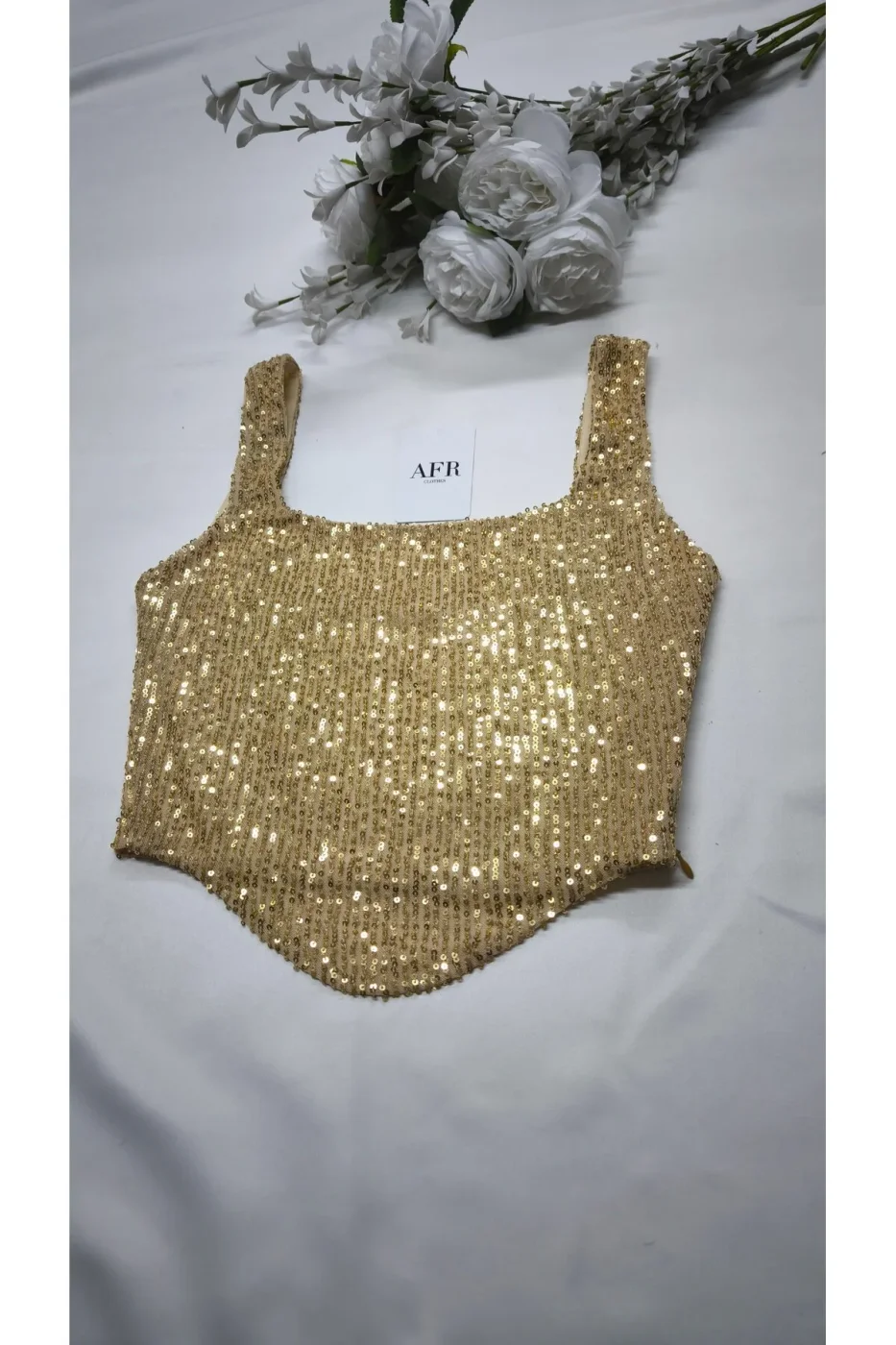 KADIN PAYET KUMAŞ CROP TOP BÜSTİYER — 3